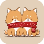 shiba friends theme android application logo